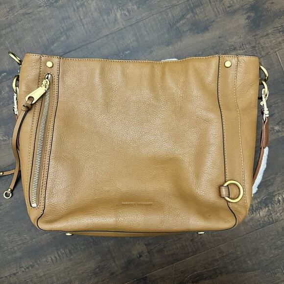 Rebecca Minkoff Mab Crossbody Shoulder Bag Leather Tan Brown - Picture 1 of 11